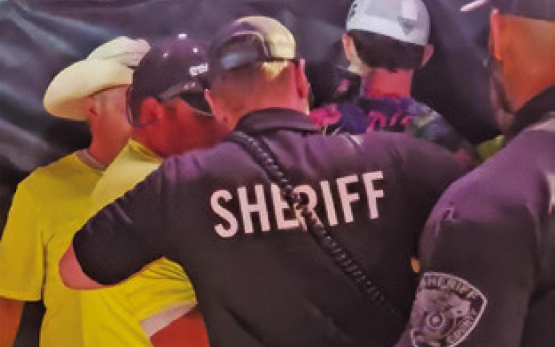 A CHILIFEST ATTENDEE was detained after throwing a can of beer on stage while Saturday’s headliner Chris Young performed.