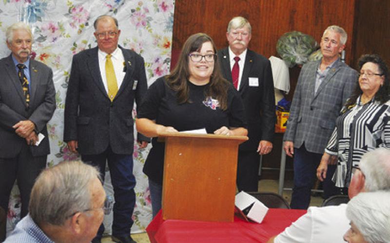 DANIELLE MIKULIN (CENTER) ACCEPTS grant checks from Masonic organizations on behalf of Haven Animal Rescue of Texas (HART). Also pictured are Jack Womack of Lee Scott Masonic Lodge in Somerville, Steve McCoy, H. Chip Green of the Texas Masonic Charities Foundation, Bryan Patton of Warren Masonic Lodge of Caldwell and Nikki Bilski of the Somerville Chapter of the Order of the Eastern Star.