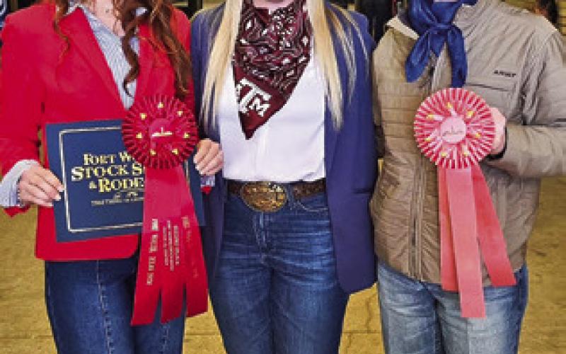 CAYLE AND KESLEE CANON OF Burleson County 4-H both competed in the FWSSR’s Equine IQ contest, with Cayle earning second place and a $10,000 scholarship in the senior division and Keslee earning fourth place in the intermediate division. Cayle also competed in the FWSSR Equine Public Speaking Contest, placing third and winning another scholarship. The siblings also competed together on the SALE winning Landscape Challenge Team. Photo courtesy of Megan Rogers
