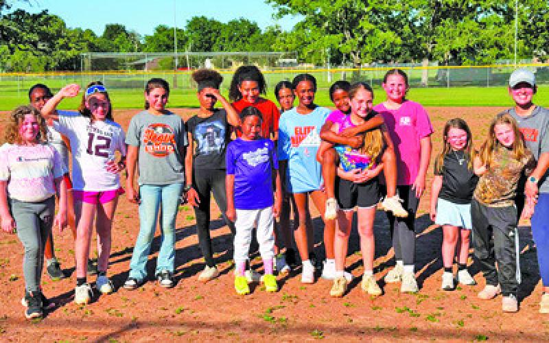 LAST WEEK, the Lady Yeguas held an athletic camp for future Lady Yeguas. This group showed up to sharpen their softball skills during the softball portion of the camp.