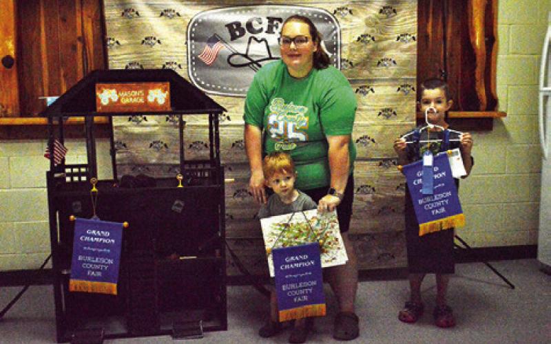 KAYCIE MUZNY WON GRAND IN Adult Creative Arts and Mason Muzny won grand in Children’s Corner Art. Tribune photo by Sabine Lazo