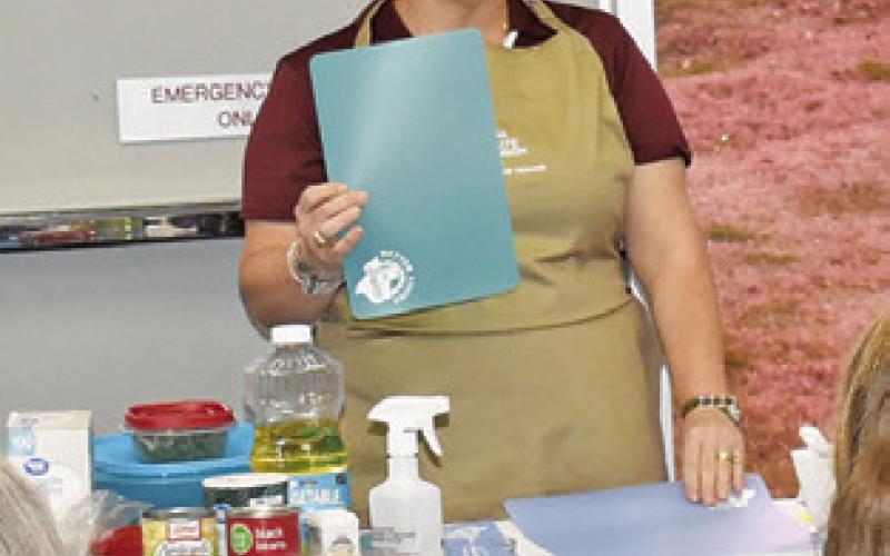 HOLLY NARRO speaks at the program “A Fresh Start to a Healthier You” on Feb. 22 at the Caldwell Civic Center. The program was presented by Texas A&amp;amp;M AgriLife Extension.
