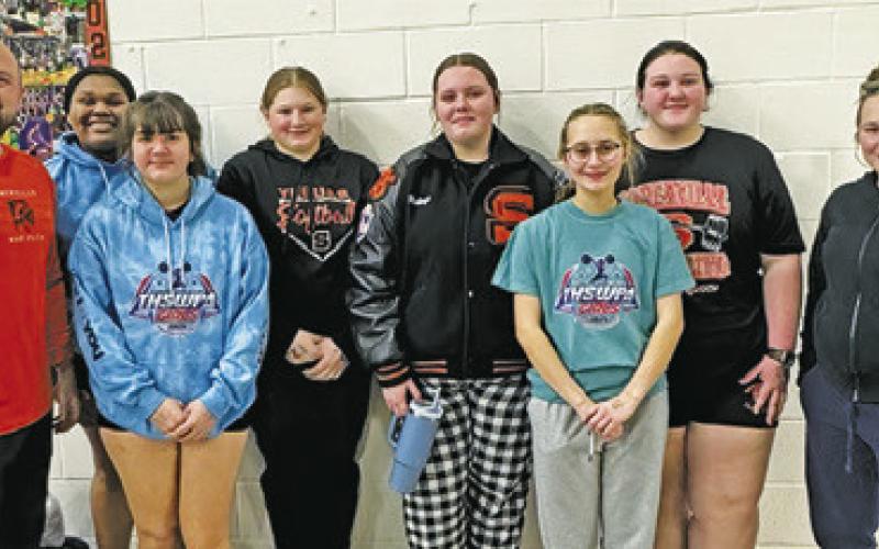 SEVERAL MEMBERS OF THE Lady Yegua powerlifting team lifted at the Texas High School Women’s Powerlifting Association’s (THSWPA) Region 2 1A-2A Meet in Dublin on Saturday.