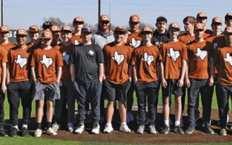 CALDWELL HIGH SCHOOL’S baseball team is introduced at Meet the Hornets on Saturday.