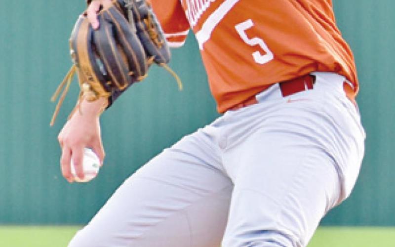 CALDWELL’S IAN Reyes hurls a pitch