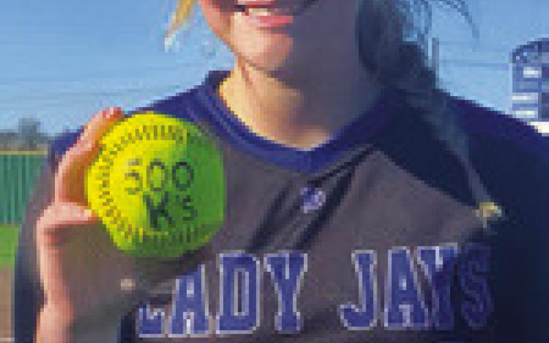 SNOOK PITCHER Aubrey Becker earned her 500th career strikeout last week during the Navasota Tournament.