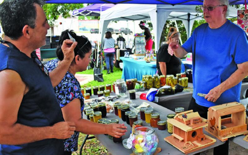 JUST JAMMIN’ -- featuring homemade jam, jelly and more were among the vendors participating on Sunday, June 7, at the Somerville Farmer and Artisan Market at the Somerville Area Museum.