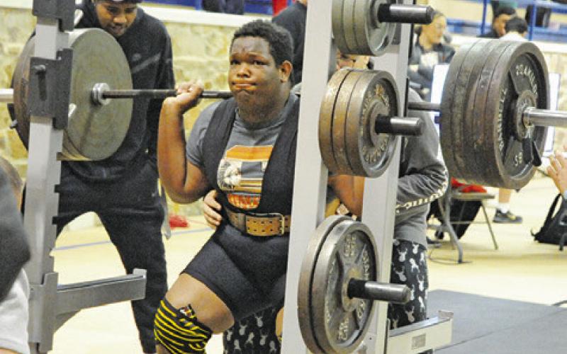 SOMERVILLE POWERLIFTER JASHAWN Jones won gold at last Saturday’s Somerville Tri-Meet in the SHW division, lifting a total of 1,180 pounds.