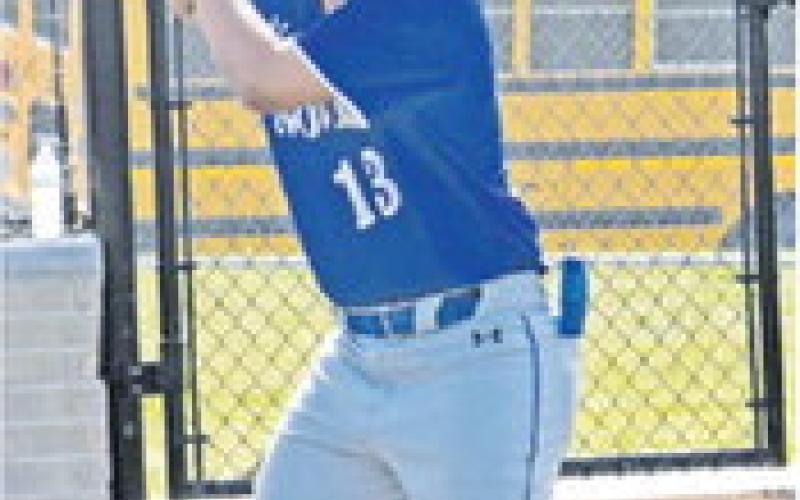 SNOOK’S JACOB Castaneda bats on Friday against Big Sandy in the bi-district playoff in Navasota. Snook lost 4-0.