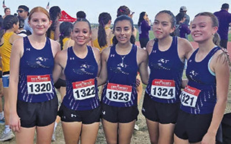 THE LADY JAYS CROSS COUNTRY team finished 16th in the team standings at the UIL Region IV Cross Country Championships.