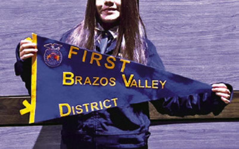 CALDWELL JUNIOR HIGH STUDENT Andrea Guzman won the Greenhand Spanish Creed Speaking at both district and area contests, qualifying her for the state contest. Photo courtesy of Danielle Hicks