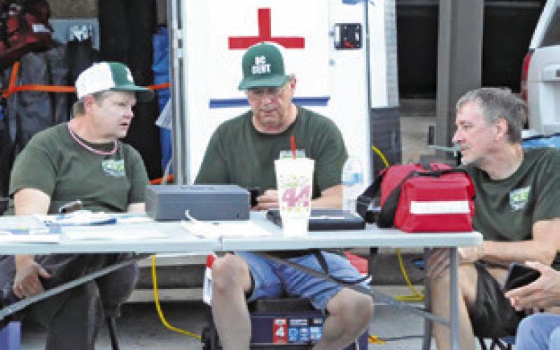 BURLESON COUNTY COMMUNITY Emergency Response Team (CERT) provided First Aid and sold drinks at Saturday night’s Main Street Caldwell Summer Concert Series event. CERT provides individuals with the basic skills they will need in the event of a major emergency or disaster and assists first responders.