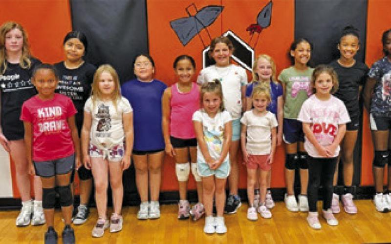 SOMERVILLE STUDENTS IN SECOND through fifth-grade enjoyed the early session of last week’s Lady Yegua Volleyball Camp held in the Somerville High School Gym.