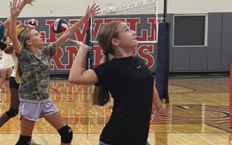 Scenes from Lady Hornet Volleyball Camp
