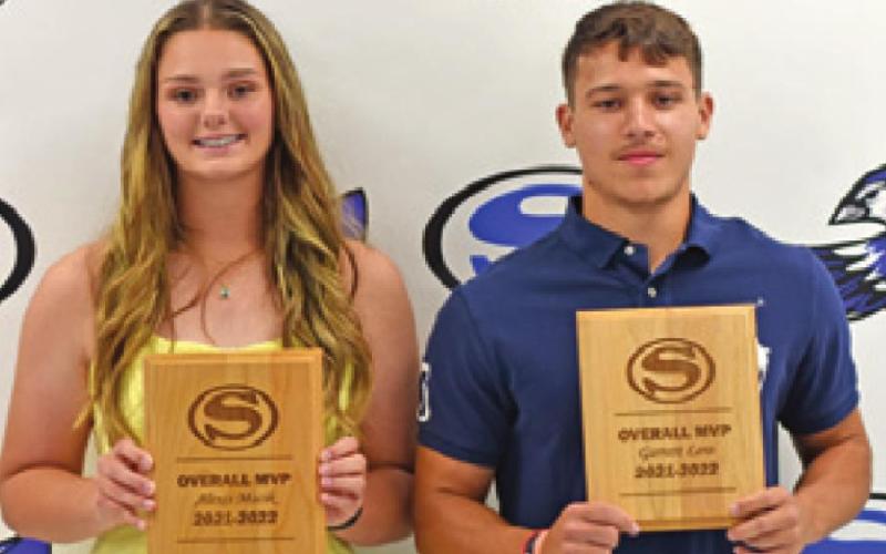 ALEXIS MACIK and Garrett Lero were named Overall MVPs at the Snook banquet.