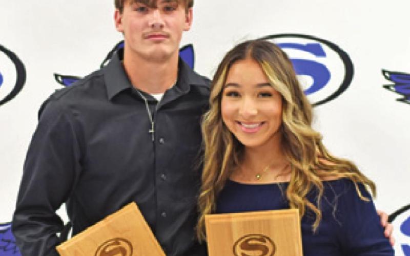 SNOOK’S COACHES Pride Award winners were Jordan Price and Nadia Garcia.