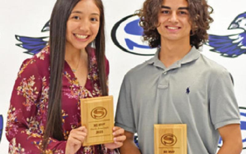 SNOOK’S CROSS COUNTRY MVPs were Paola Arredondo and Tristan Yen.