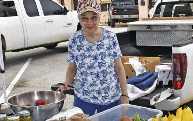 HOPE SPRINGS FARMS displays these items on Saturday at the Farmers Market in downtown Caldwell.