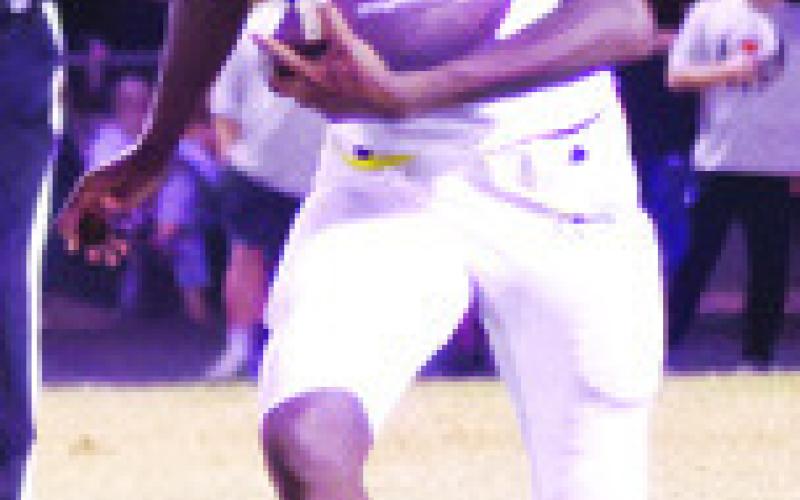 BUD MOORE of Snook carries the ball against Iola last Friday in Iola. Photo courtesy of Steve Ingram