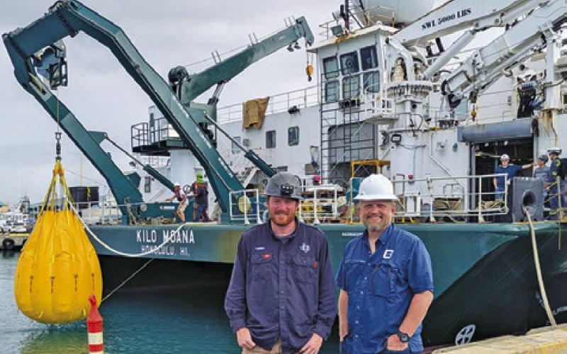 JUSTIN “TURBO” DONIVAN, field engineer, and Sherman Watters, PE, COO on the job.