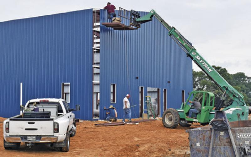 THE C-LARS CONSTRUCTION site is located off County Road 265 in Snook. Tribune photo by Roy Sanders