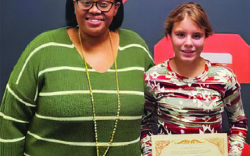 SOMERVILLE SEVENTH-GRADER: Haylie Novosad
