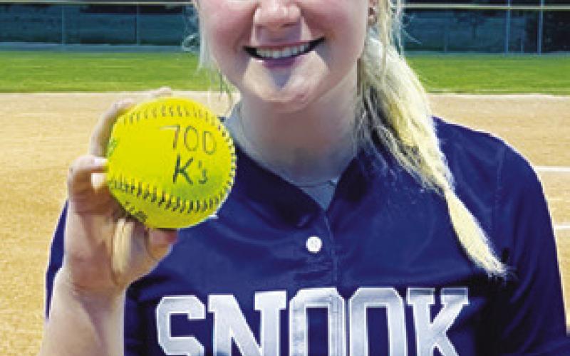 Becker earns 700th strikeout