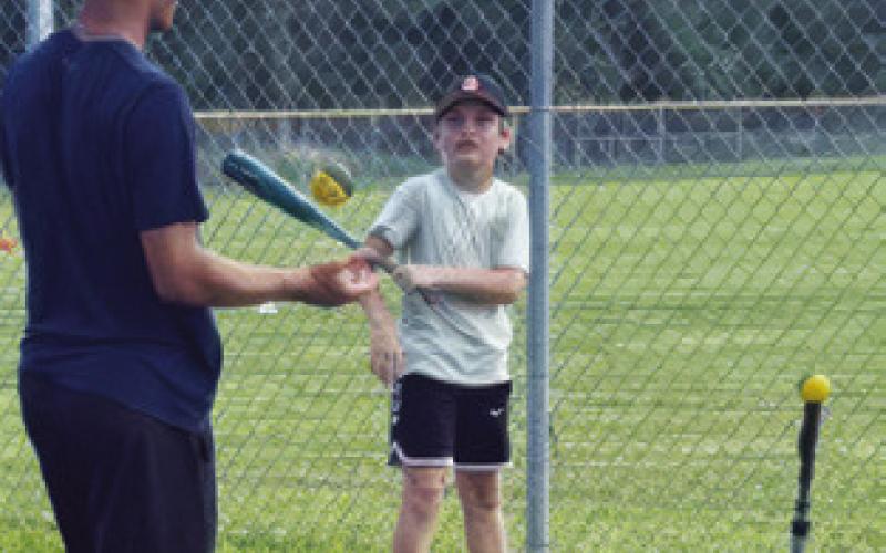 SOMERVILLE COACHES SAW 18 FUTURE Yegua baseball players attend last week’s TRIBE Baseball Camp to work on fundamentals, skill development and teamwork.