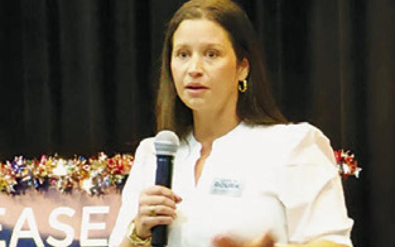 THE BURLESON AND Lee counties’ Democratic Parties held a candidate forum last Saturday at the Caldwell Civic Center. Caitlin Rourk is running for U.S. Representative, District 10.