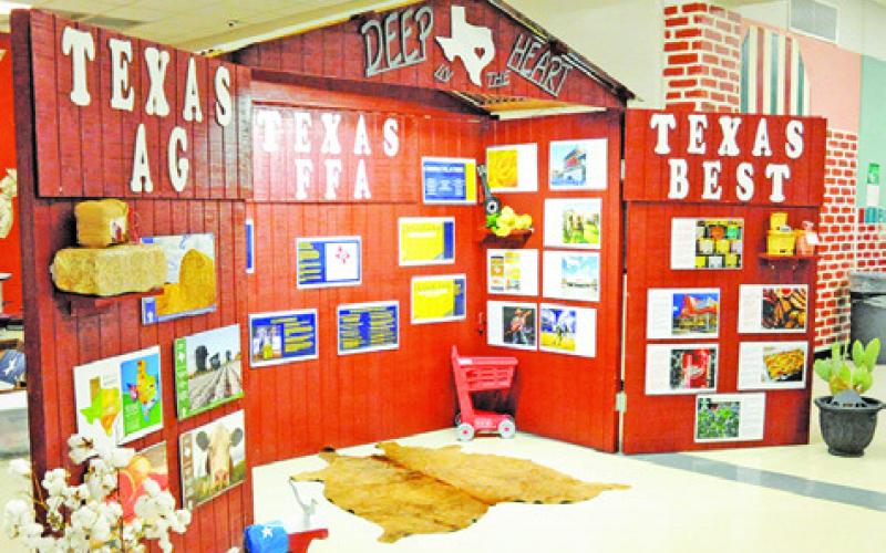 THIS EXHIBIT WILL BE PART of the National Hall of States at next week’s National FFA Convention. Caldwell FFA was selected to represent the State of Texas at this year’s event.