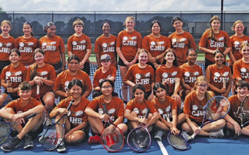 CJH tennis earns boys singles, girls doubles district titles