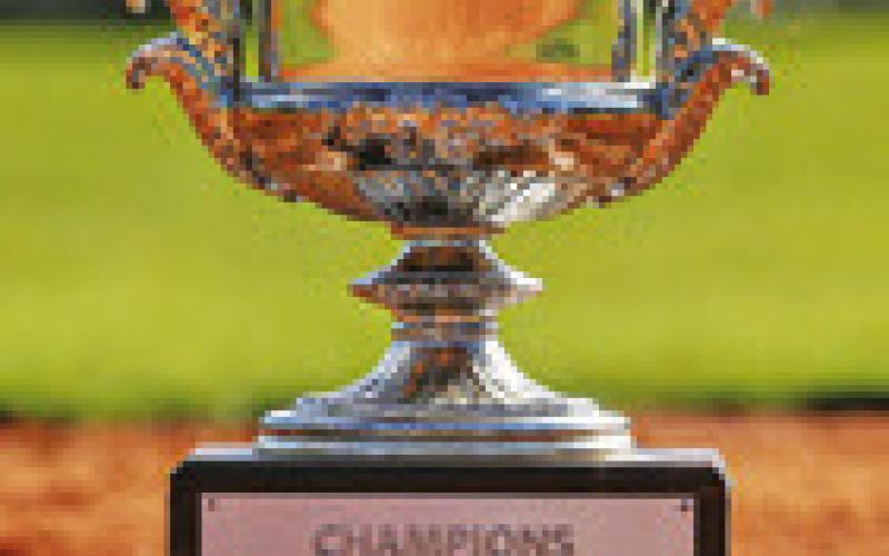 THE TROPHY FOR the Homeschool World Series is set to be presented to the Houston Northside Falcons. Caldwell’s Daniel Bardin is a member of the team.
