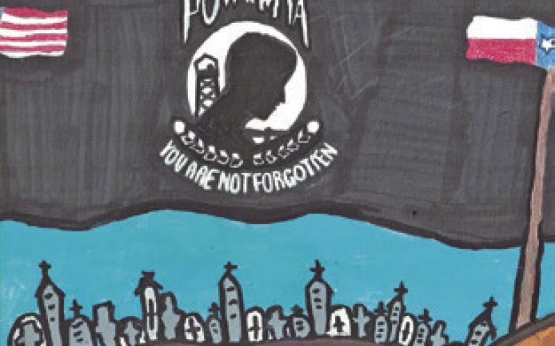 THIS ARTWORK BY MAKAYLAH KOERTH placed first in the Grades 6-8 division of the VFW Auxiliary’s Illustrating America Art Contest.