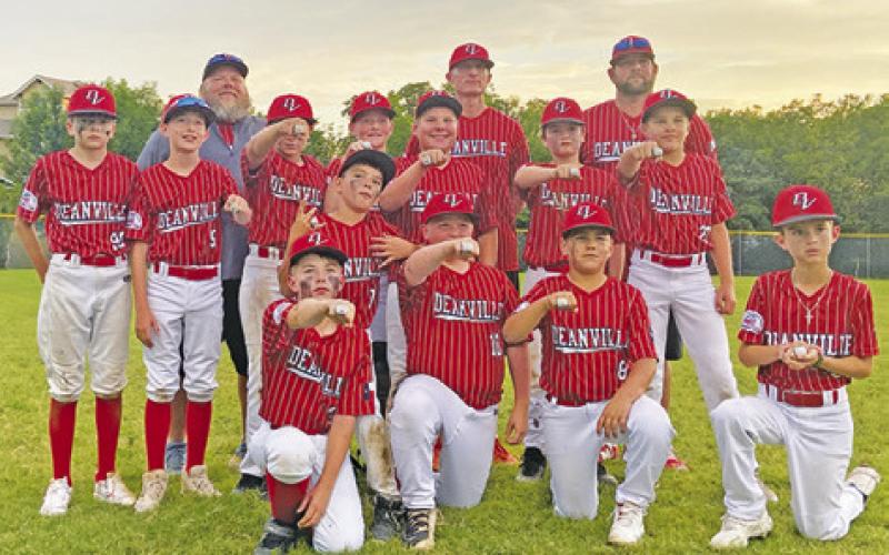 THE DEANVILLE REDS 12U PONY League baseball team will play in the region tournament in Hutto, beginning this Saturday morning.