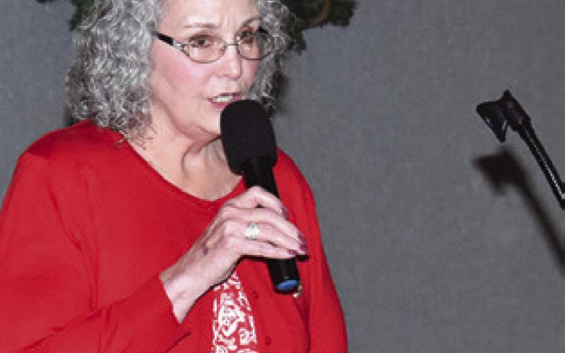 DIANNE WOOTEN sings at the Angel Tea held on Saturday, Dec. 6 , at the First United Methodist Church of Somerville.