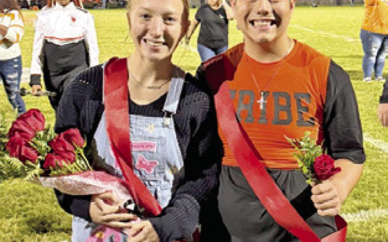 SOMERVILLE HIGH School Band Royalty were crowned at the Friday, Nov. 3, Somerville-Falls City game. They include Abigail Flencher and Chance Esparza.