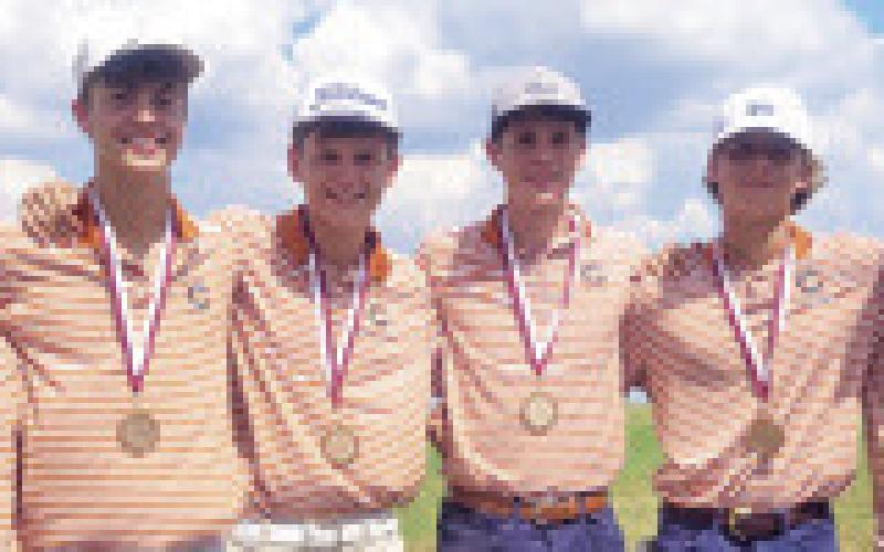 CALDWELL HIGH SCHOOL boys who competed in College Station included Spencer Ellis, Grant McManus, Cobey McCuller, Nathan Scott, Caden Schluens and Kaden Fritsche.
