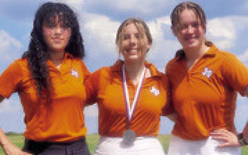 CALDWELL HIGH SCHOOL girls who competed in College Station were Caroline Segovia, Sarah Boniol and Alison Krueger.