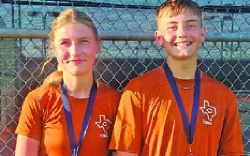 Jordan Perkkio and Parker White placed third in varsity mixed doubles at the Madisonville Varsity Tournament #2 last week.