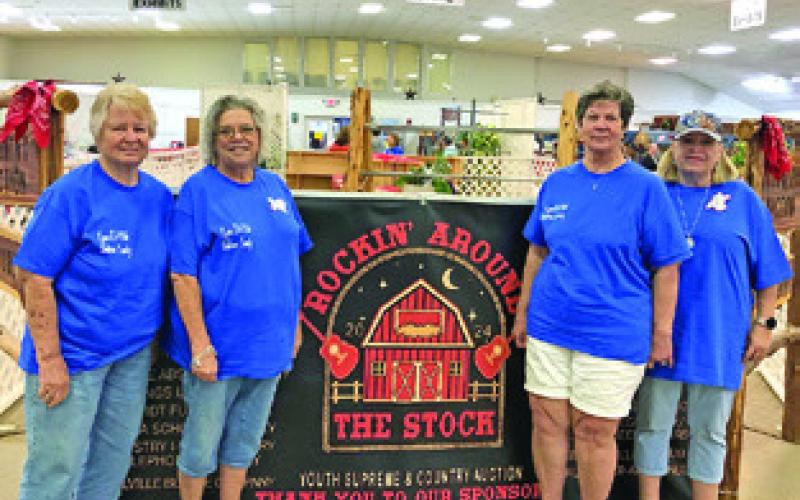 FOUR LYONS EXTENSION Club members were judges for the 2024 Austin County Fair. Pictured, from left, are Sharon Stevenson, Tammy Qualls-Tucker, Brenda Kolojaco and Terri Sissom. Photo courtesy of Lyons Extension Club