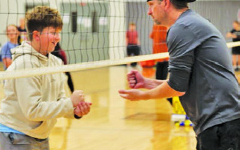 Scenes from ‘Students vs. Parents Volleyball’
