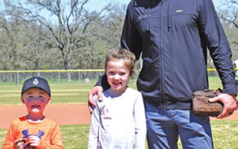 SOMERVILLE’S JEREMY FIKAC attended the RTC game with his children.