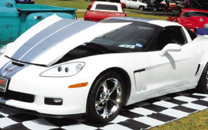 ONE OF THE newer model cars showcased at the annual car show.