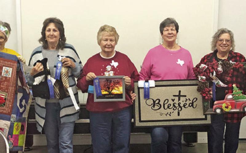 SEVERAL LOCAL BURLESON COUNTY Education Extension Association (EEA) members participated in the Burleson County EEA Cultural Arts contest. Winners are Barbara Dawson, Debbie Abbott, Sharon Stevenson, Brenda Kolojaco, Tammy Qualls-Tucker and Debbie Schumacher. Not pictured are Claudia Pittman and Cathy Moore. Photo courtesy of the Burleson County EEA