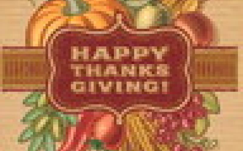 Thanksgiving schedule