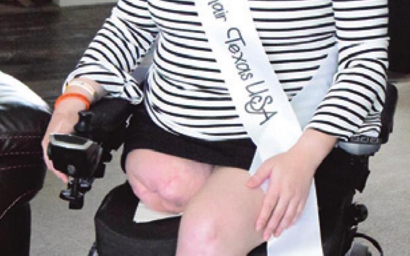 WHITNEY LAVENDER, the current Ms. Wheelchair Texas USA, will be representing the state at the Ms. Wheelchair USA pageant in Cuyahoga Falls, Ohio, on July 16-17.