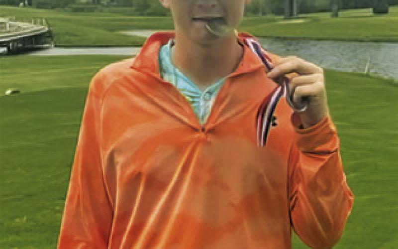 BARRETT HOWE won the individual District 26-2a boys golf championship, representing Somerville. All three area school golfers were district champs in 2024.