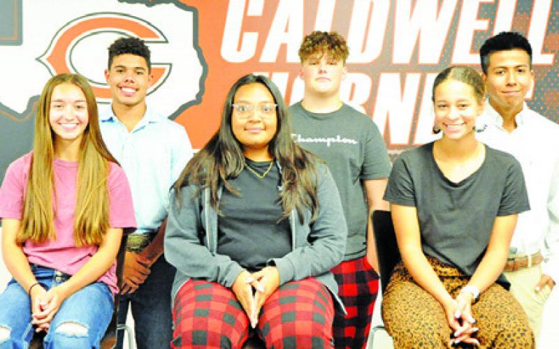 2022 CALDWELL HIGH School Homecoming Duchesses and Dukes include Natalie Eastepp, Ashley Rivera, Grace Chollett, Zane Brown, Logan Haile and Anthony Rueda. -- Tribune photo by Denise Squier