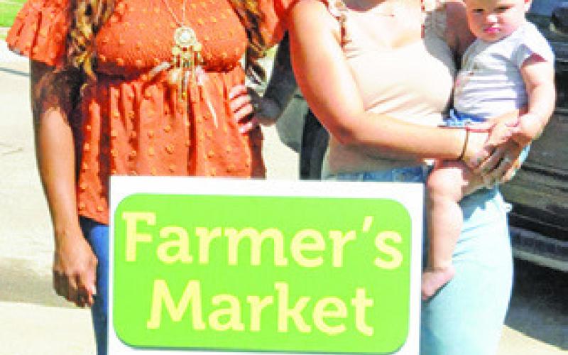CANDICE LISTER and Sarah Underwood are the organizers for the new Somerville Farmers Market, set to open this Sunday, July 7. Tribune photo by Denise Squier