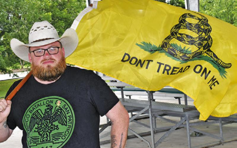 GARRETT HUBBARD displays this flag.